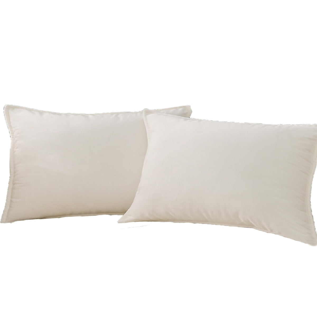 Jiahannha Velvet Cream White Throw Pillow Covers 12X20 Inches Pack Of 2 Soft Decorative Square Cushion Covers For Couch Sofa Bed