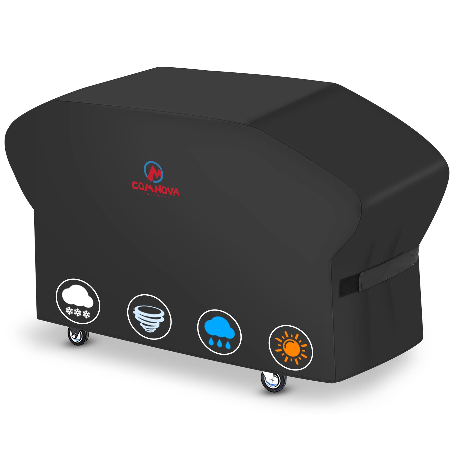 Comnova Griddle Cover For Blackstone 28 Inch Griddle With Hood - 600D Flat Top Grill Cover For Blackstone Pro Series Griddle Hea