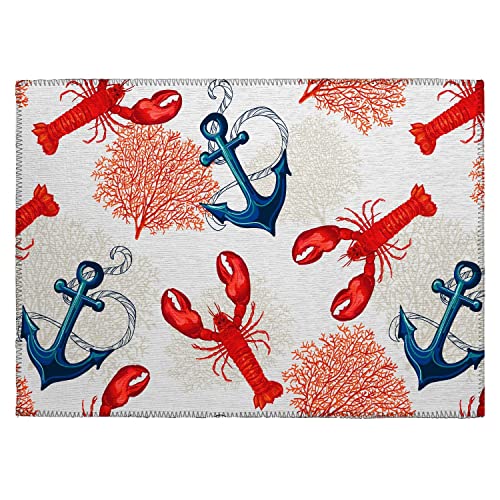 Harbor Ha4 Ivory Coastal Rug Rectangle 5' X 7 ' 6&quot;