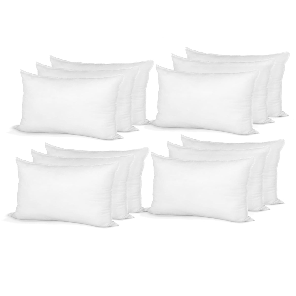 Pillow Insert 12' X 16' Polyester Filled Standard Cover (12 Pack)