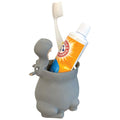 Kids Toothbrush Holder Toothbrush Organizer - Durable Silicone Animal Tooth Brush Holder - Easy to Clean Toothbrush and Toothpas