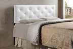 Baxton Studio Baltimore Modern and Contemporary White Faux Leather Upholstered Twin Size Headboard