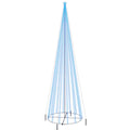vidaXL Christmas Cone Tree Blue 1134 LEDs 90.6"x315"