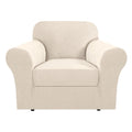 H.Versailtex Stretch 2 Piece Armchair Cover Chair Covers For Living Room Furniture Cover Suit For T Cushion/Box Cushion, Spandex