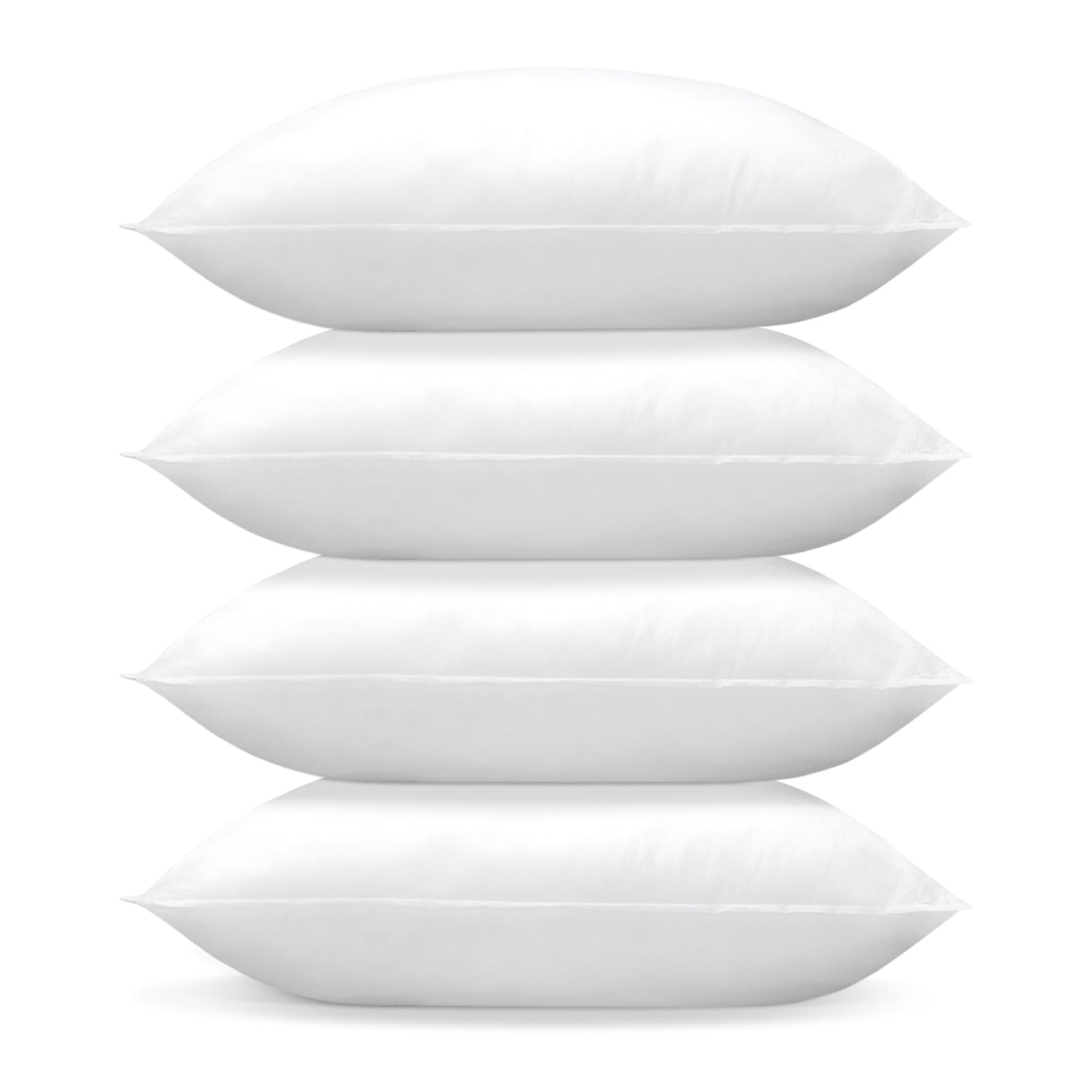 Otostar Set Of 4 Pillow Inserts 20X20 Inch, Decorative Square Throw Pillow Inserts, Premium Fluffy Pillow Forms Sham Stuffer For