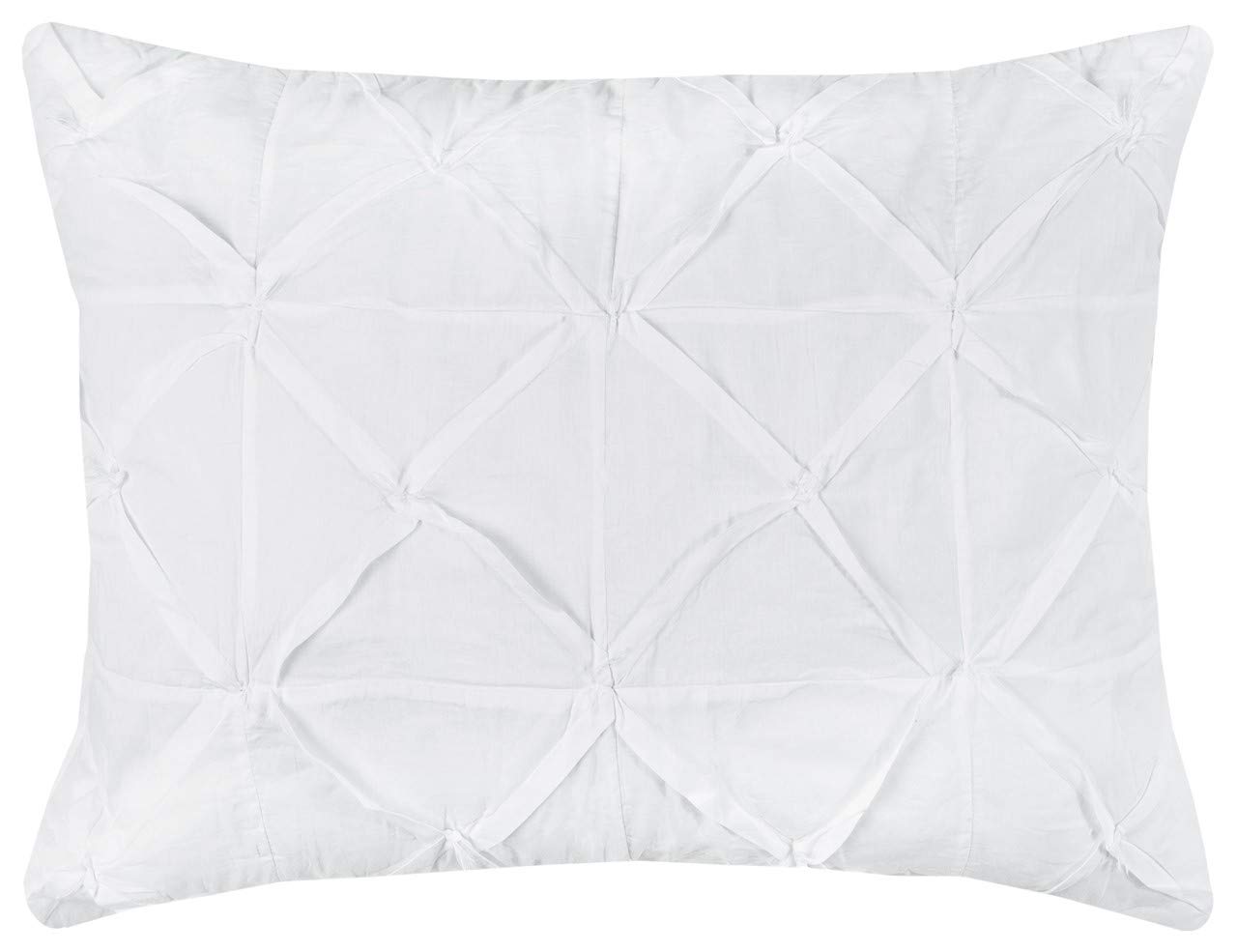 Rizzy Home | BT1884 | Polyester Quilt | 90&quot;x92&quot; White/Neutral/ Solid Textured