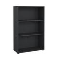 Sign Adjustable 3 Shelf Bookcase, Open Storage Home Office Bookshelf, Matte Grey