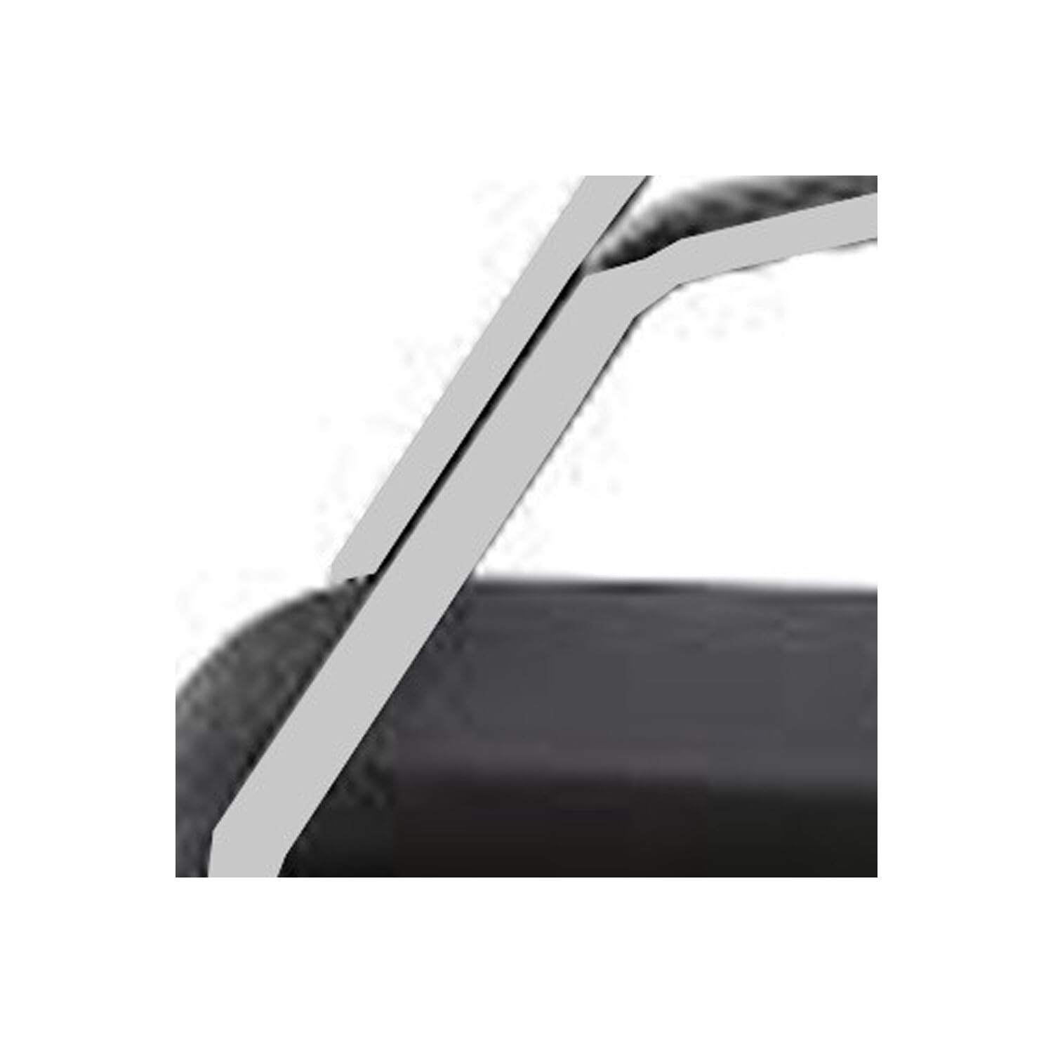 HomeRoots Black and White Adjustable Swivel Plastic Rolling Task Chair