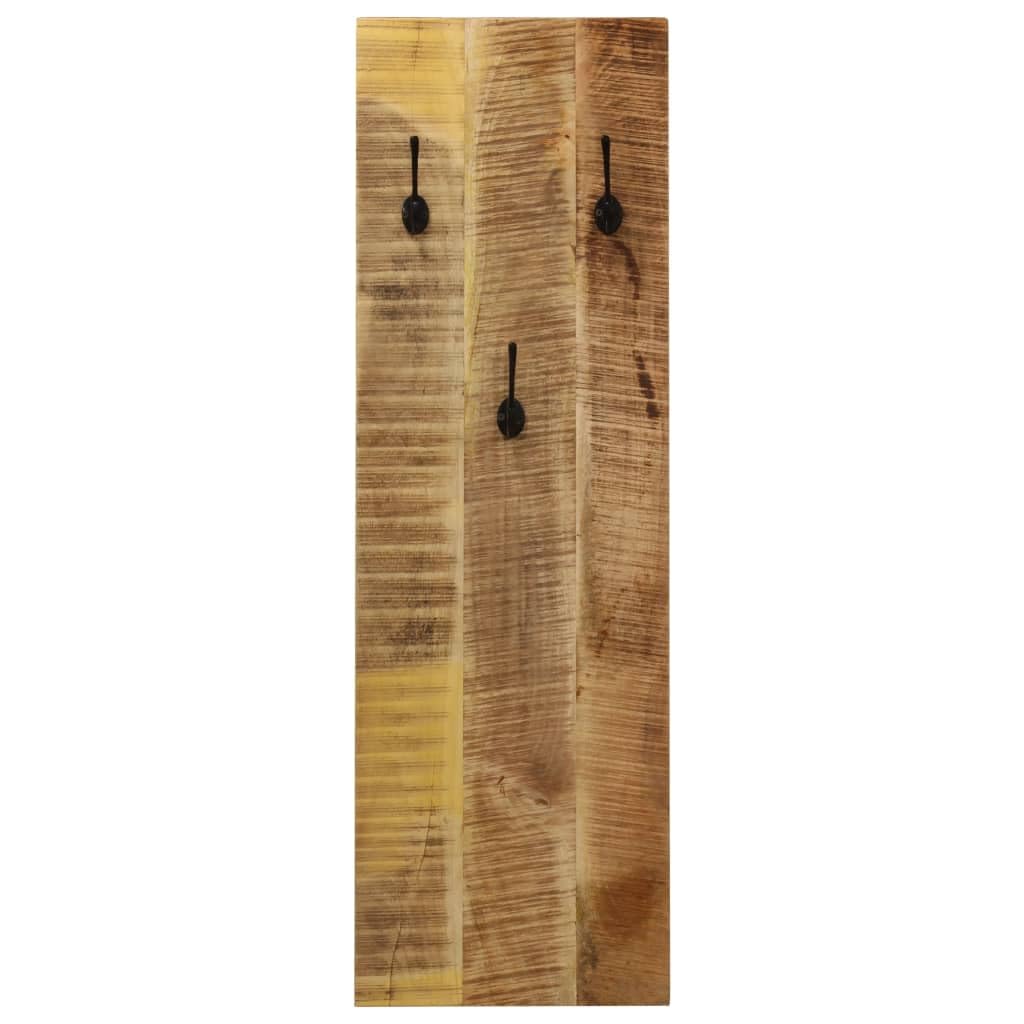 SKM Wall-Mounted Coat Racks 2 pcs Solid Mango Wood 14.2x43.3x1.2 -6025