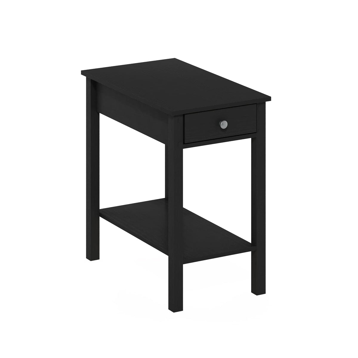 Furinno Classic Rectangular Side Table With Drawer, Americano