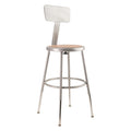 National Public Seating Adjustable Stool, Grey