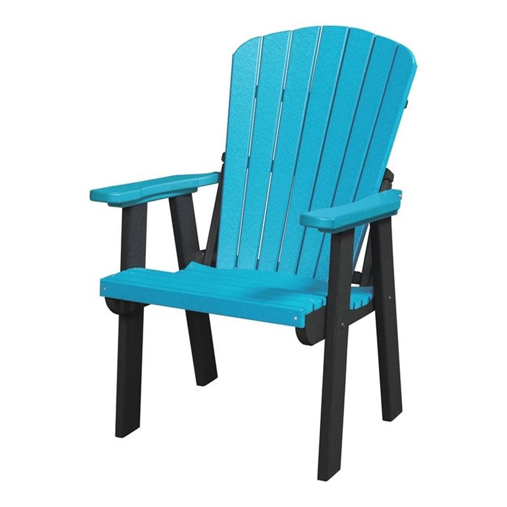 American Furniture Classics 511ARB Fan Back Chair, Aruba Blue and Black