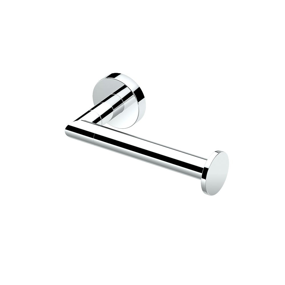 Gatco 4313 Glam Single Toilet Paper Holder, Polished Nickel | Wall Mounted 6.70 W Euro Style Toilet Tissue Holder
