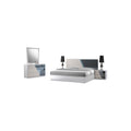 Best Master Manchester 5-Piece Wood Cal King Bedroom Set In Zebra/White