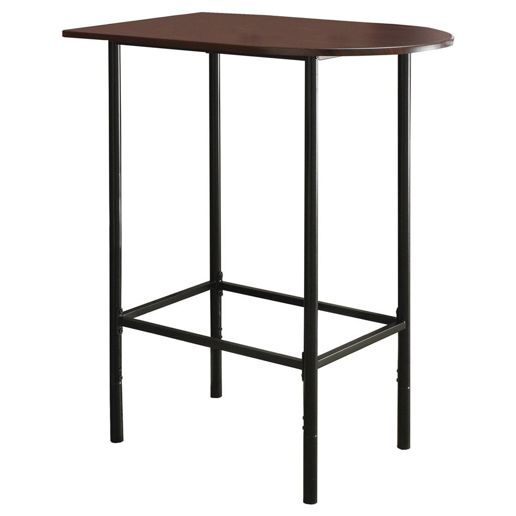 Monarch Specialties Metal Space Saver Bar Table, 24 By 36-Inch, Cappuccino/Black, 36&quot; X 24&quot; X 41&quot;