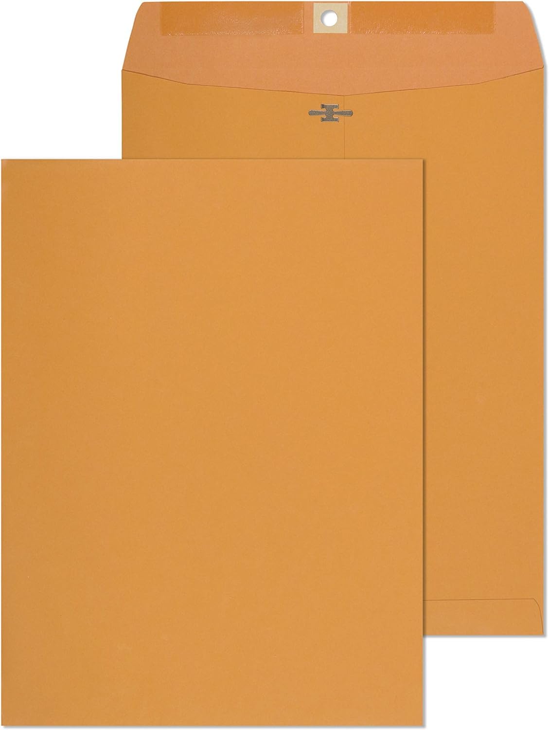 Clasp Envelopes - 9.5X12.5 Inches Brown Kraft Catalog Envelopes Letter Size - 30 Pack - With Clasp Closure & Gummed Seal - 28Lb