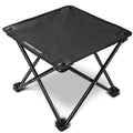 Forbidden Road Camping Stool Portable Footrest For Hiking Fishing Backpacking Beach Travel - Capacity 220Lbs (Black, 14.17 * 11.8 Inch)