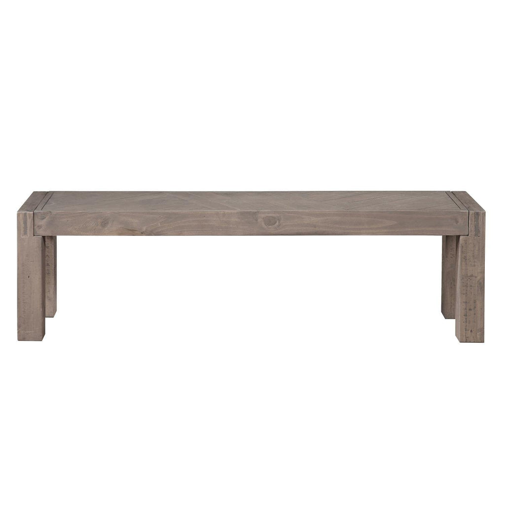 Steve Silver Auckland Bench with Weathered Grey Finish AK500BN