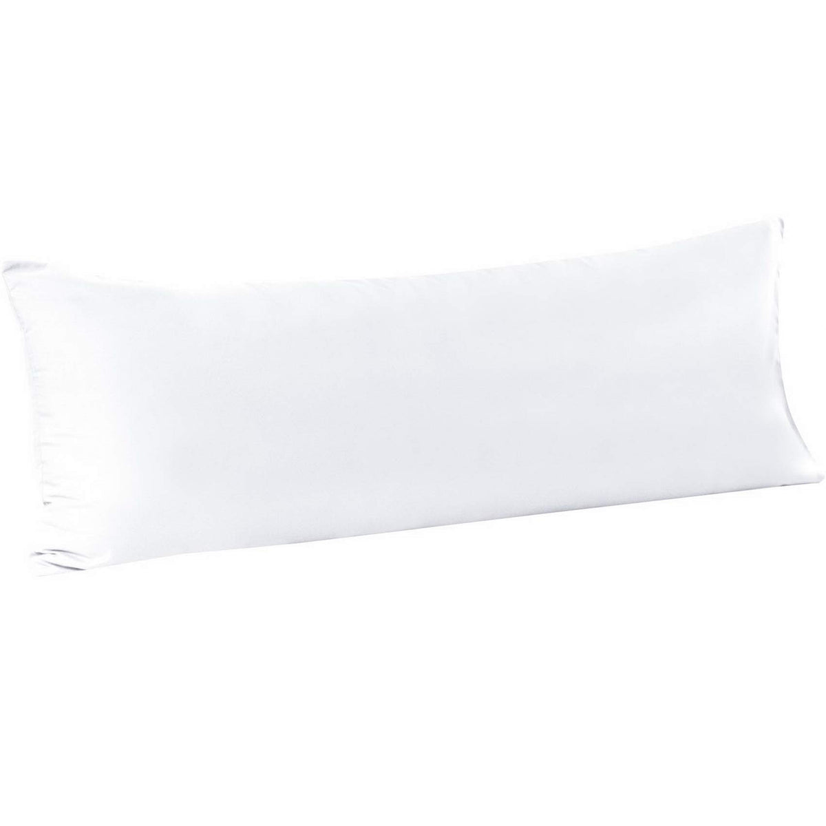 Flxxie Body Pillow Cover - Super Soft Microfiber 20X54 Body Pillow Case - Envelope Closure, Wrinkle, Stain Resistant White Body