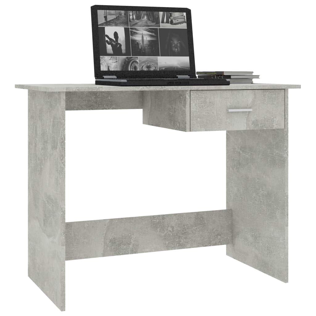 Jinxuny Desk Concrete Gray 39.4&quot;x19.7&quot;x29.9&quot; Chipboard