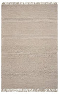 HomeRoots Decor 3'3' x 5'3' Wool Natural Area Rug