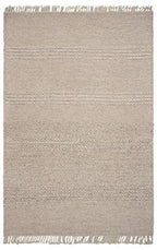HomeRoots Decor 3'3' x 5'3' Wool Natural Area Rug