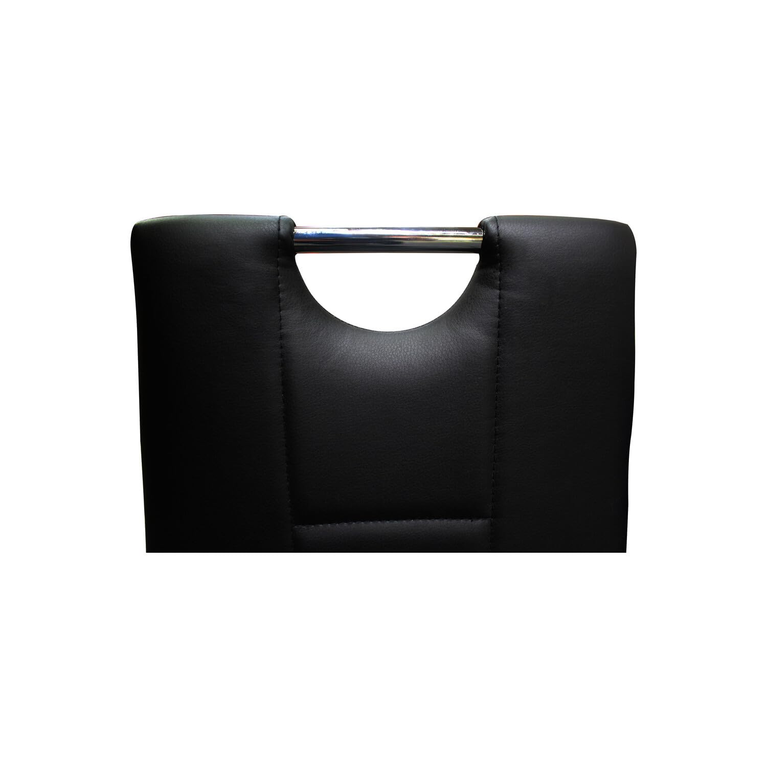 Best Master Furniture Crystal 5 Pcs Round Glass Top Dinette Set, 5-Piece, Black