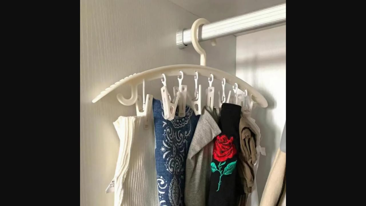 Shopora Sock Drying Rack, Foldable Multifastener Hanger, SpaceSaving Laundry Accessory Cream White 1 Pack | Home & Garden | Fur