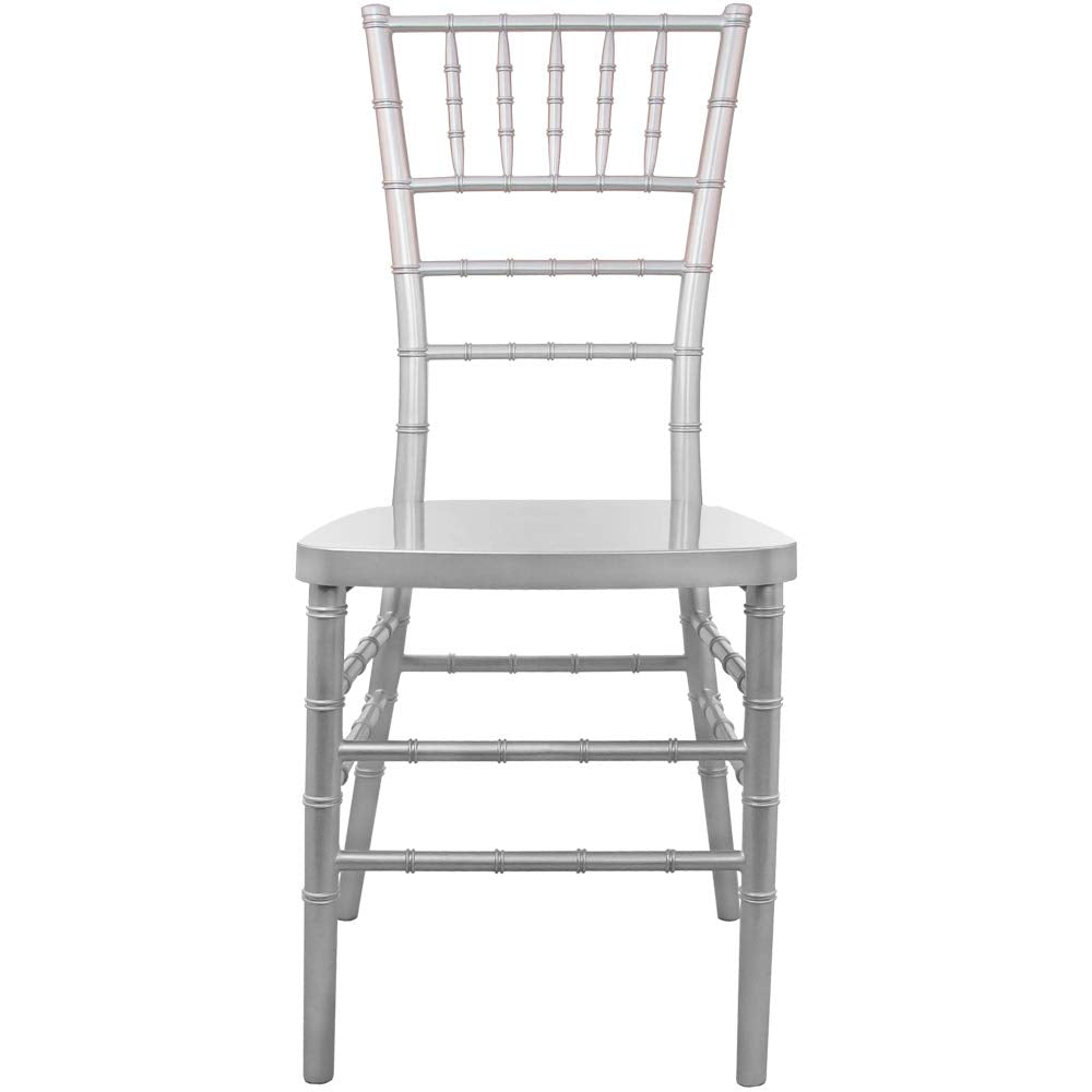 Flash Furniture Advantage Silver Resin Chiavari Chair