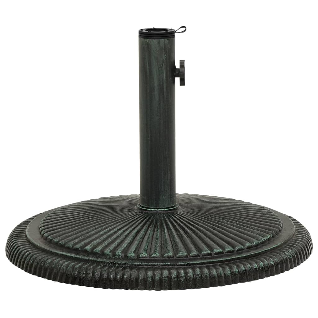 vidaXL Umbrella Base Cast Iron Parasol Multi Colours/Sizes, Green, 45 x 30 cm