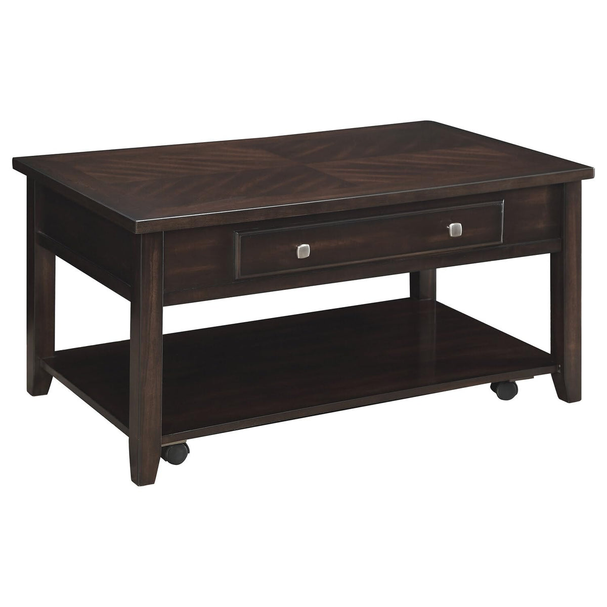 Coaster Furniture Rectangular Lift Top Coffee Table Walnut 721038