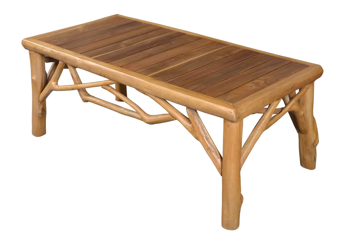 Afd Home Lodge Coffee Table, Natural Teak