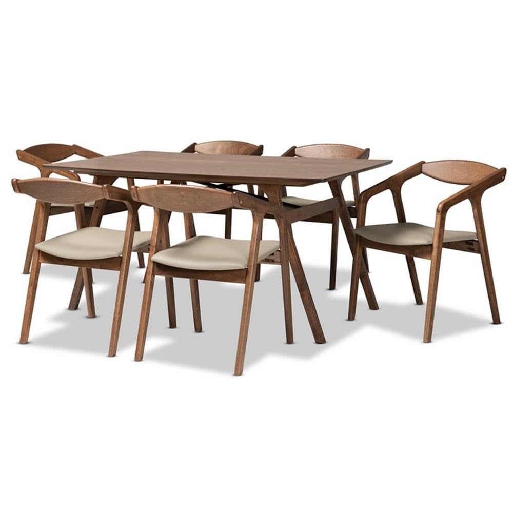 Baxton Studio Harland 7-Piece Dining Set
