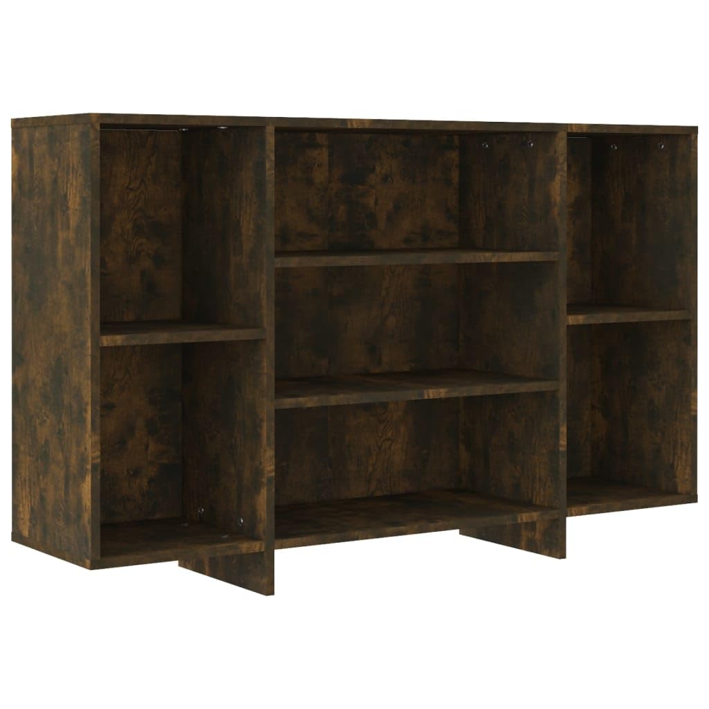 vidaXL Sideboard Smoked Oak 47.2&quot;x11.8&quot;x29.5&quot; Chipboard