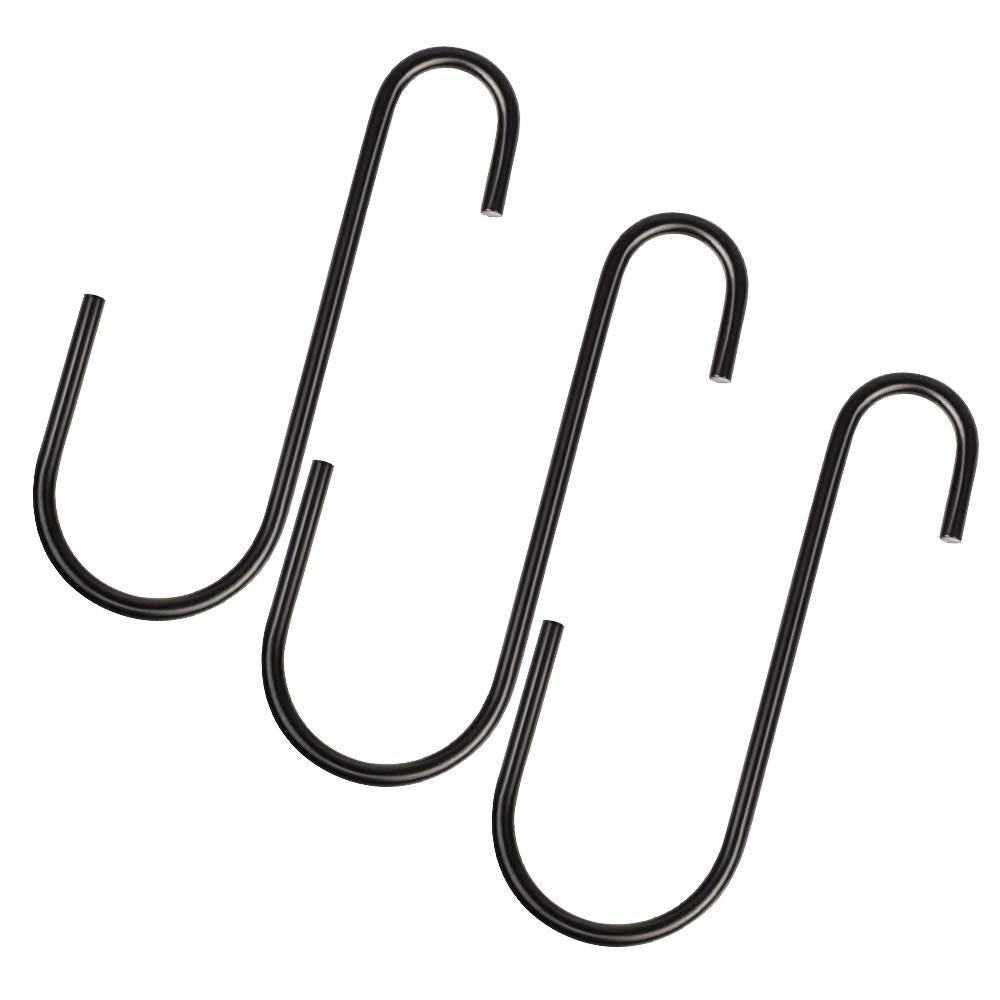 Vindar 3 Pack 6 Inches Bird Feeder Hook Heavy Duty Big S Hooks Hangers For Kitchen, Office, Wind Chimes, Lanterns, Gardening Too