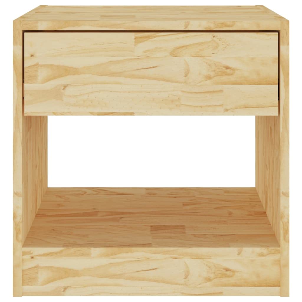 vidaXL Bedside Cabinet 15.7&quot;x12.2&quot;x15.7&quot; Solid Wood Pine