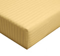 Damask Striped 300-Thread-Count, 100-Percent Long Staple Cotton, Olympic Queen 66-Inch Wide X 80-Inch Long Fitted Sheet Sold Sep