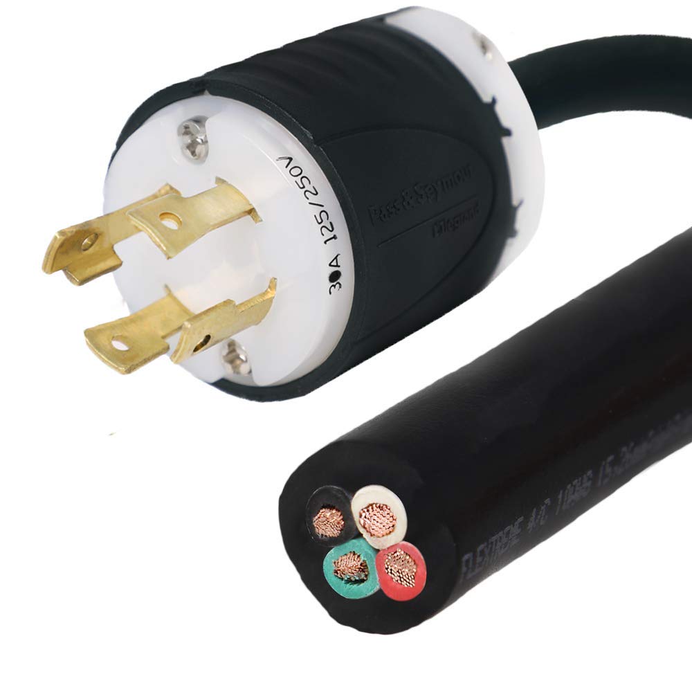 Nema L14-30P To Roj Power Cord - 6 Foot, 30A, 125/250V, 10/4 Sjoow - Iron Box # Ibx-0553-06