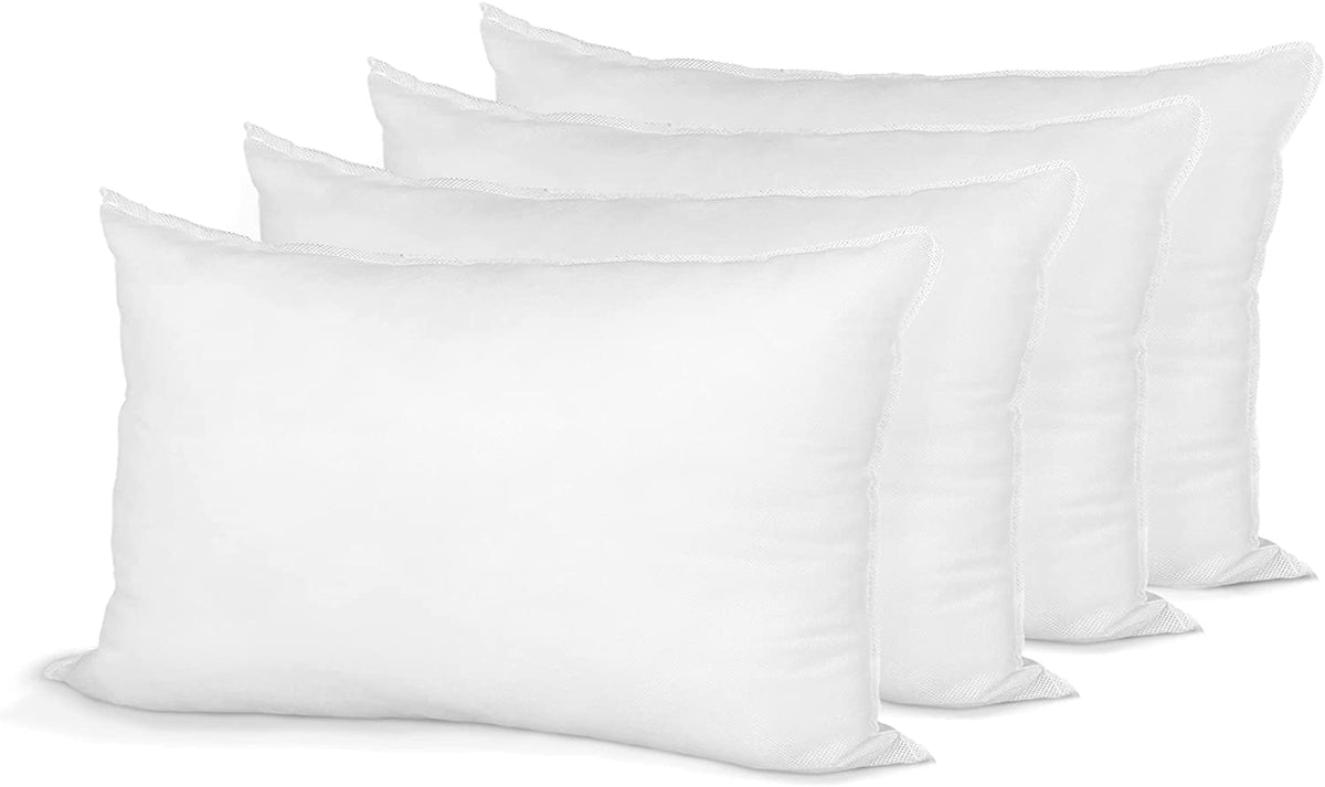Hometex Canada Pillow Insert 13 ' X 21 ' Polyester Filled Standard Cover (4 Pack)