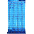 Atpata Funky Foil Box Curtains for Party Wall Backdrop or Doorway Decorations (Royal Blue)