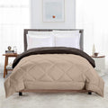 TundwalS Microfiber Reversible Solid Extra Comfort & Soft Comforter||Blanket Double Bed 210 Gsm Quilt Beige  Coffee 1 (Piece)