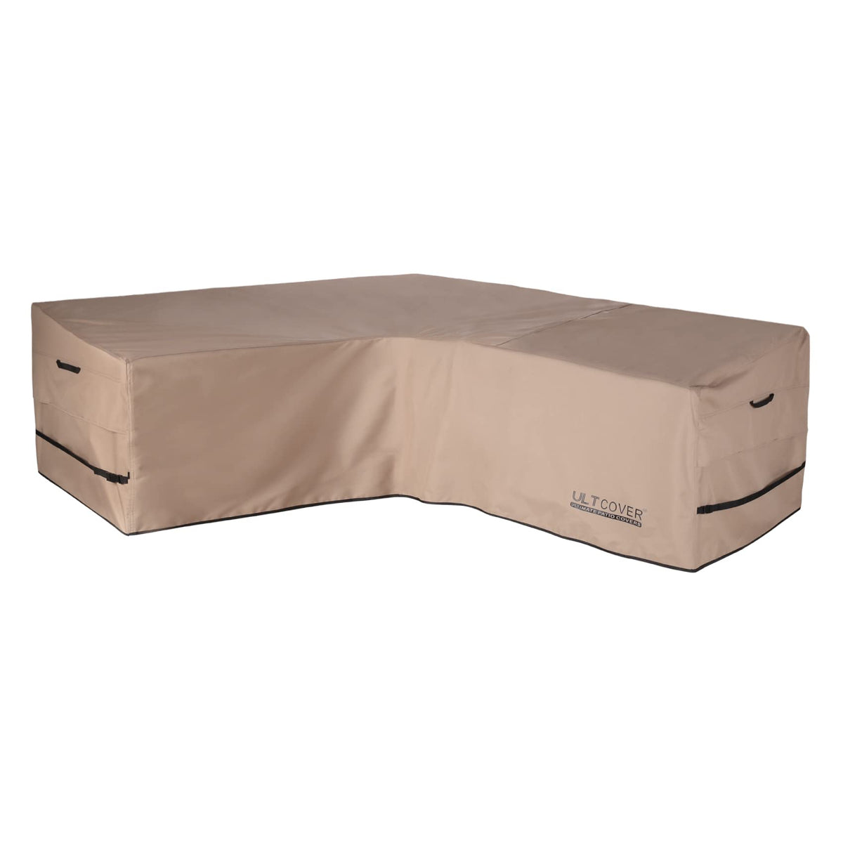Ultcover Patio V-Shaped Sofa Cover Waterproof For 7-Seater Outdoor Sectional Furniture Couch 105 Inch Wide