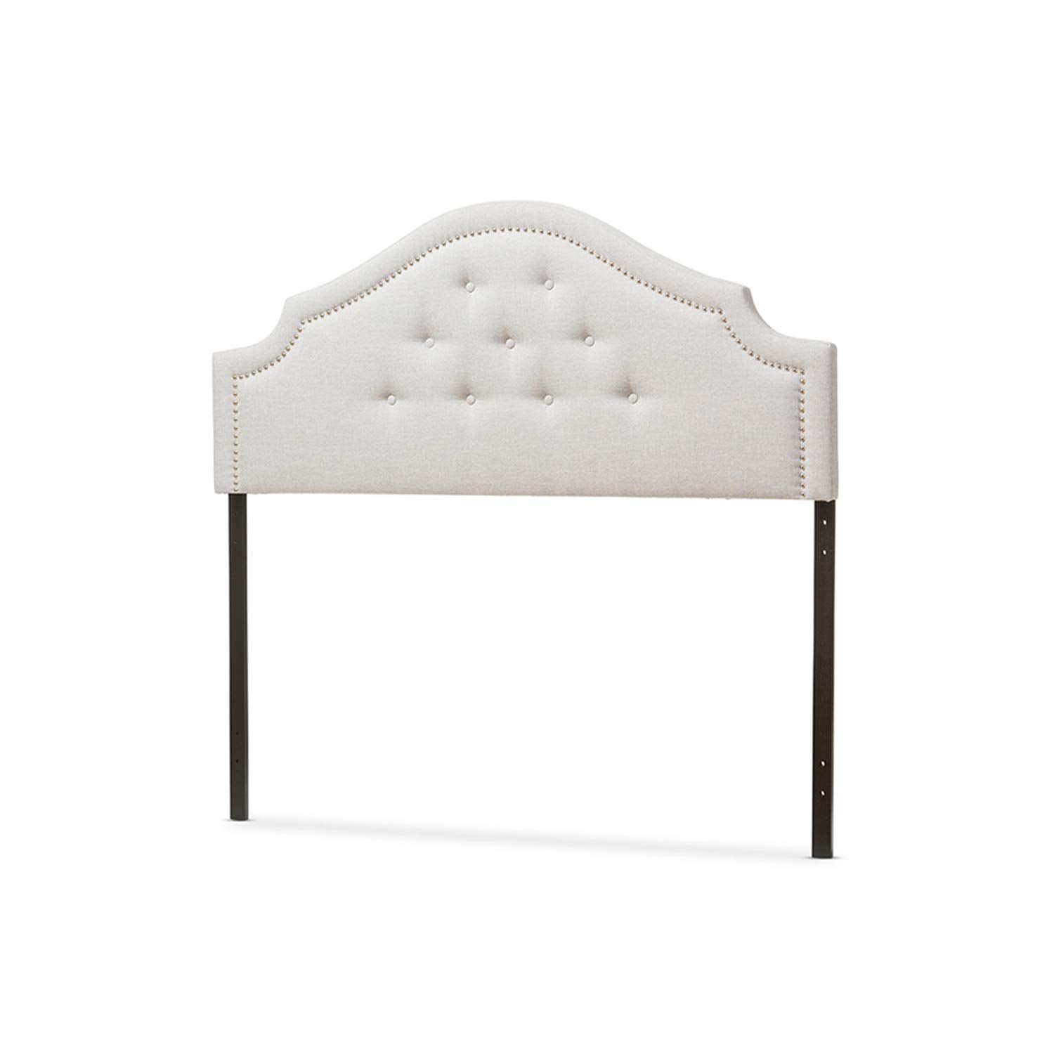 Baxton Studio Cora Modern Upholstered Headboard Beige/Queen
