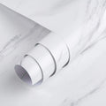 Creamy White Granite Wallpaper Peel Stick Shiny Thick Marble Contact Paper for Countertop 16x354inch Waterproof Oil Proof Self A