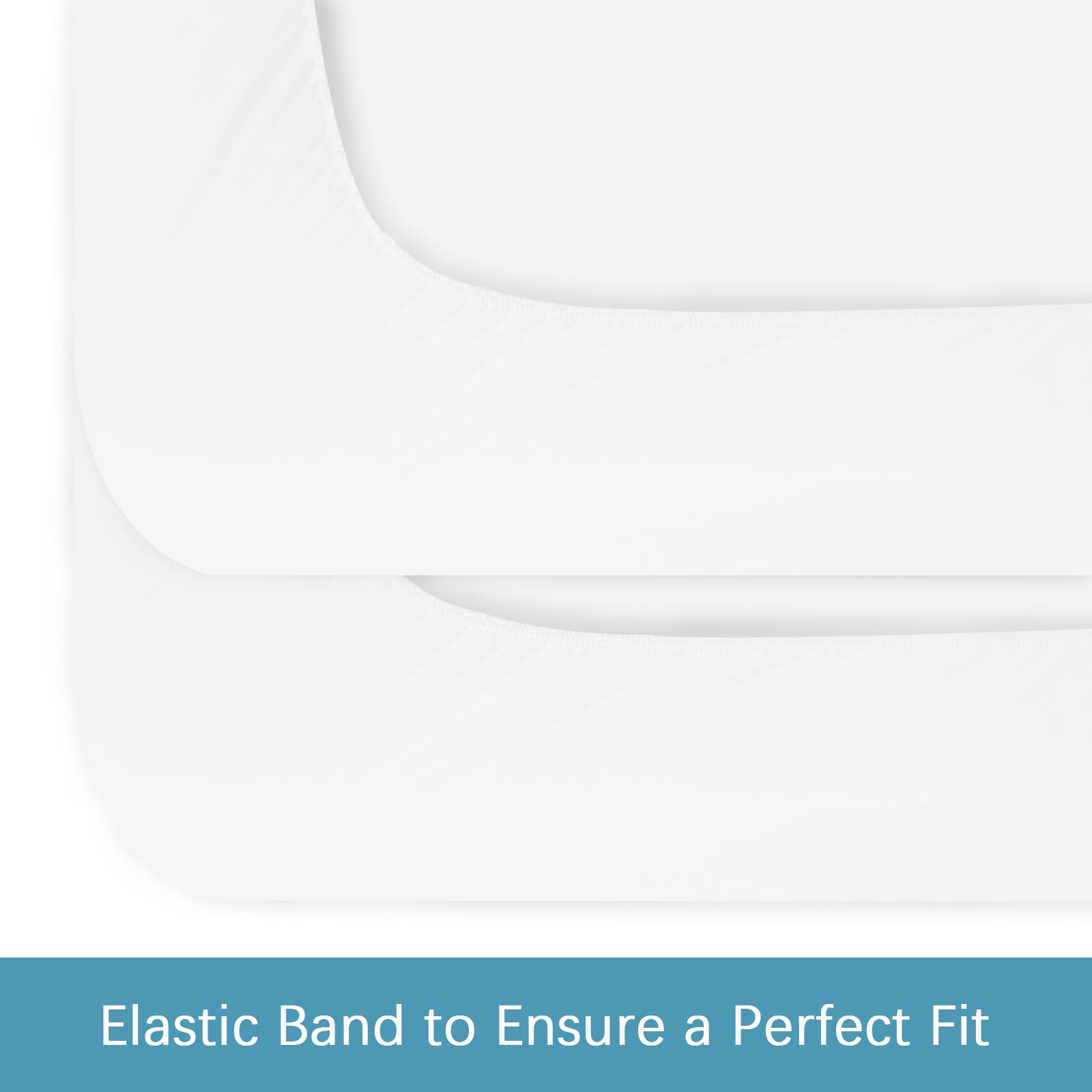 Biloban Twin Fitted Sheet 4 Pack, Twin Bedding Fitted Sheets Only With Deep Pocket Up To 14'', Bottom Sheet, Shrinkage & Stain R