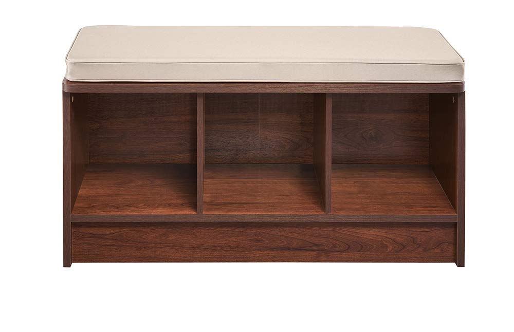 Closetmaid 1309 3-Cube Storage Bench, Dark Cherry