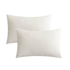 JELLYMONI Pillowcases King Set of 2 Cotton Envelope Pillow Covers Cream White 20  36in Bed Pillow Cases 100% Washed Cotton Soft 