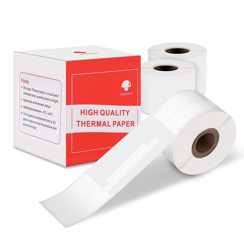 Label Paper Compatible With Phomemo M110/M120/M200/M220/M221 Label Printer, Jewelry Price Thermal Label Sticker Paper Self-Adhes