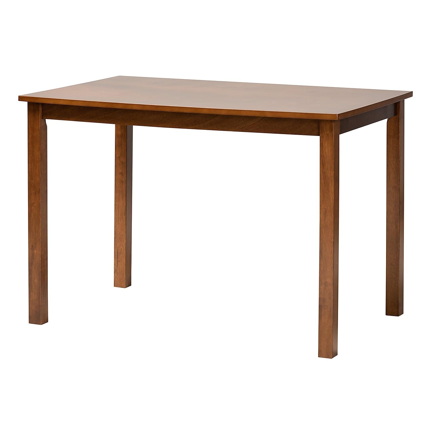 Baxton Studio Eveline Wooden Dining Table, 27.56-inch D x 43.31-inch W, Walnut Brown (231-8959-HIT)