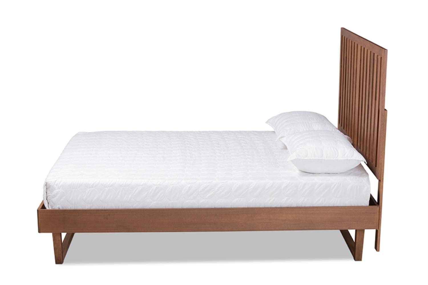Baxton Studio Marin Brown Finished Wood Queen Size Platform Bed